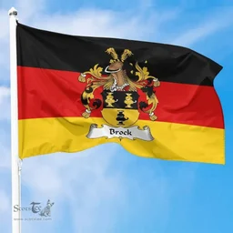 ScotsTee Shop Germans Brock Coat of Arms on Germany Flag
