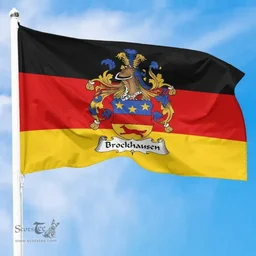 ScotsTee Shop Germans Brockhausen Coat of Arms on Germany Flag