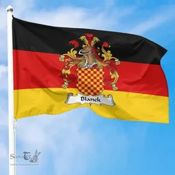 ScotsTee Shop Germans Blanck Coat of Arms on Germany Flag