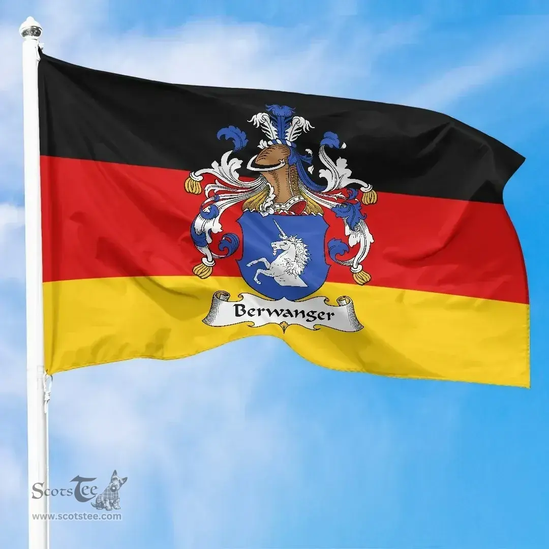 ScotsTee Shop Germans Berwanger Coat of Arms on Germany Flag