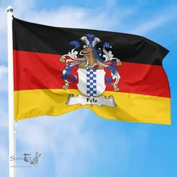 ScotsTee Shop Germans Fels Coat of Arms on Germany Flag