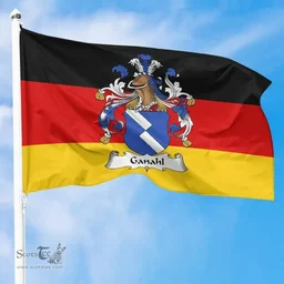 ScotsTee Shop Germans Ganahl Coat of Arms on Germany Flag