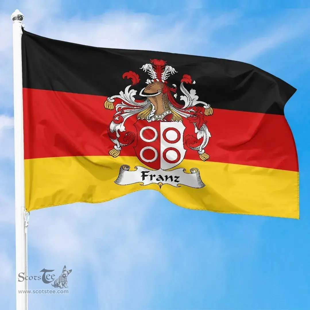 ScotsTee Shop Germans Franz Coat of Arms on Germany Flag