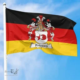 ScotsTee Shop Germans Friesen Coat of Arms on Germany Flag