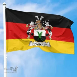 ScotsTee Shop Germans Francken Coat of Arms on Germany Flag