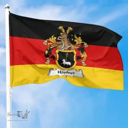 ScotsTee Shop Germans Hopfner Coat of Arms on Germany Flag