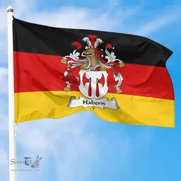 ScotsTee Shop Germans Habern Coat of Arms on Germany Flag