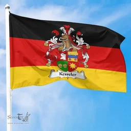 ScotsTee Shop Germans Kesseler Coat of Arms on Germany Flag