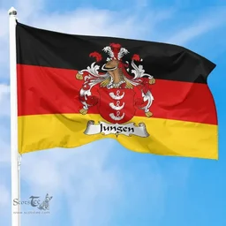 ScotsTee Shop Germans Jungen Coat of Arms on Germany Flag