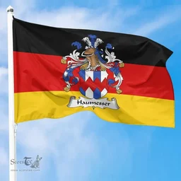 ScotsTee Shop Germans Haumesser Coat of Arms on Germany Flag