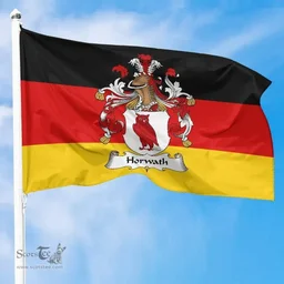 ScotsTee Shop Germans Horwath Coat of Arms on Germany Flag