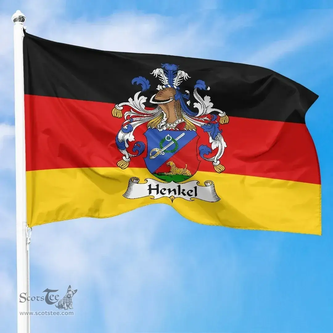 ScotsTee Shop Germans Henkel Coat of Arms on Germany Flag
