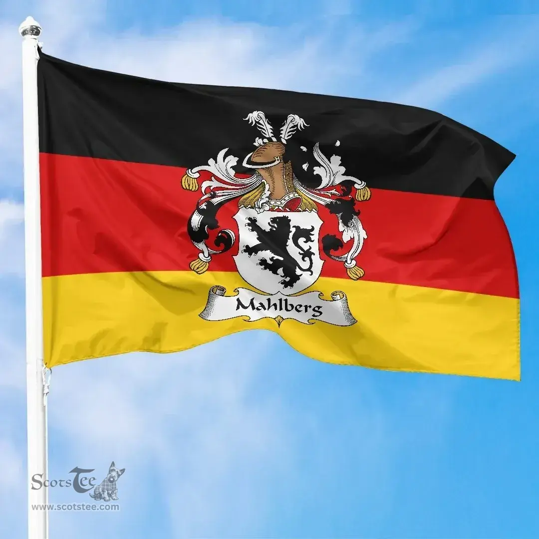 ScotsTee Shop Germans Mahlberg Coat of Arms on Germany Flag