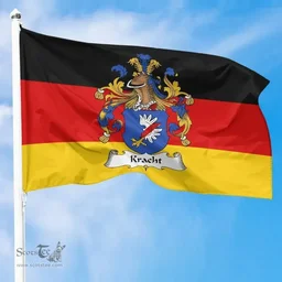 ScotsTee Shop Germans Kracht Coat of Arms on Germany Flag