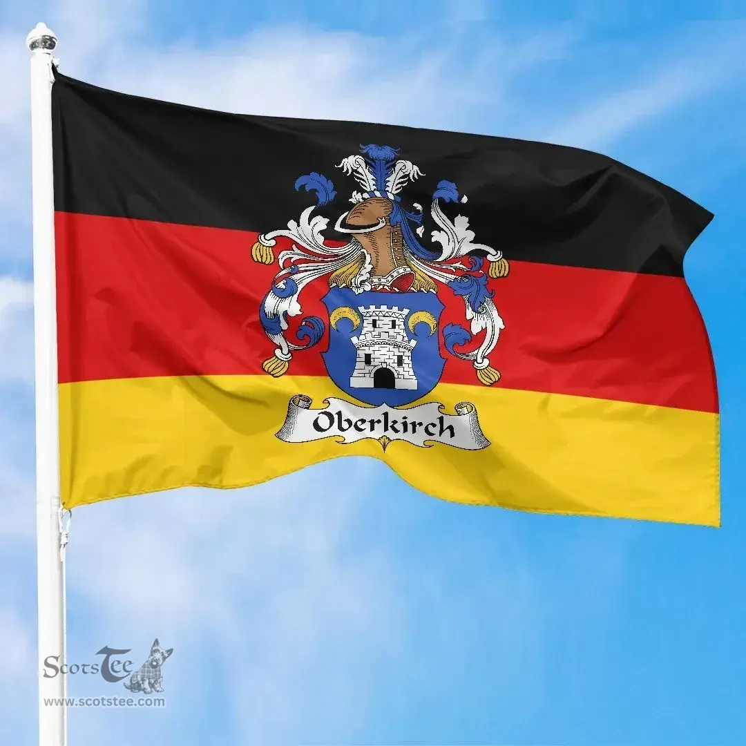 ScotsTee Shop Germans Oberkirch Coat of Arms on Germany Flag