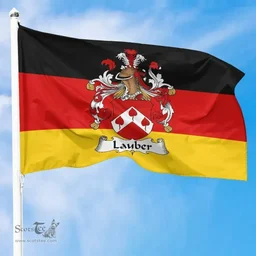 ScotsTee Shop Germans Lauber Coat of Arms on Germany Flag