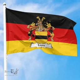 ScotsTee Shop Germans Leers Coat of Arms on Germany Flag