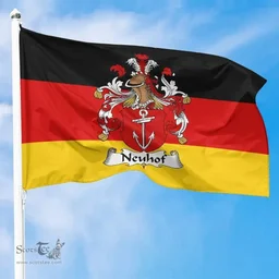 ScotsTee Shop Germans Neuhof Coat of Arms on Germany Flag