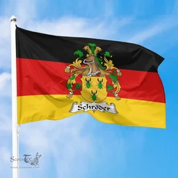 ScotsTee Shop Germans Schroder Coat of Arms on Germany Flag