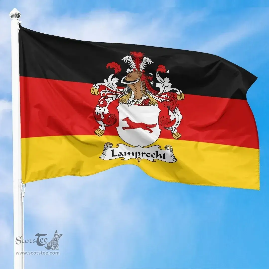 ScotsTee Shop Germans Lamprecht Coat of Arms on Germany Flag