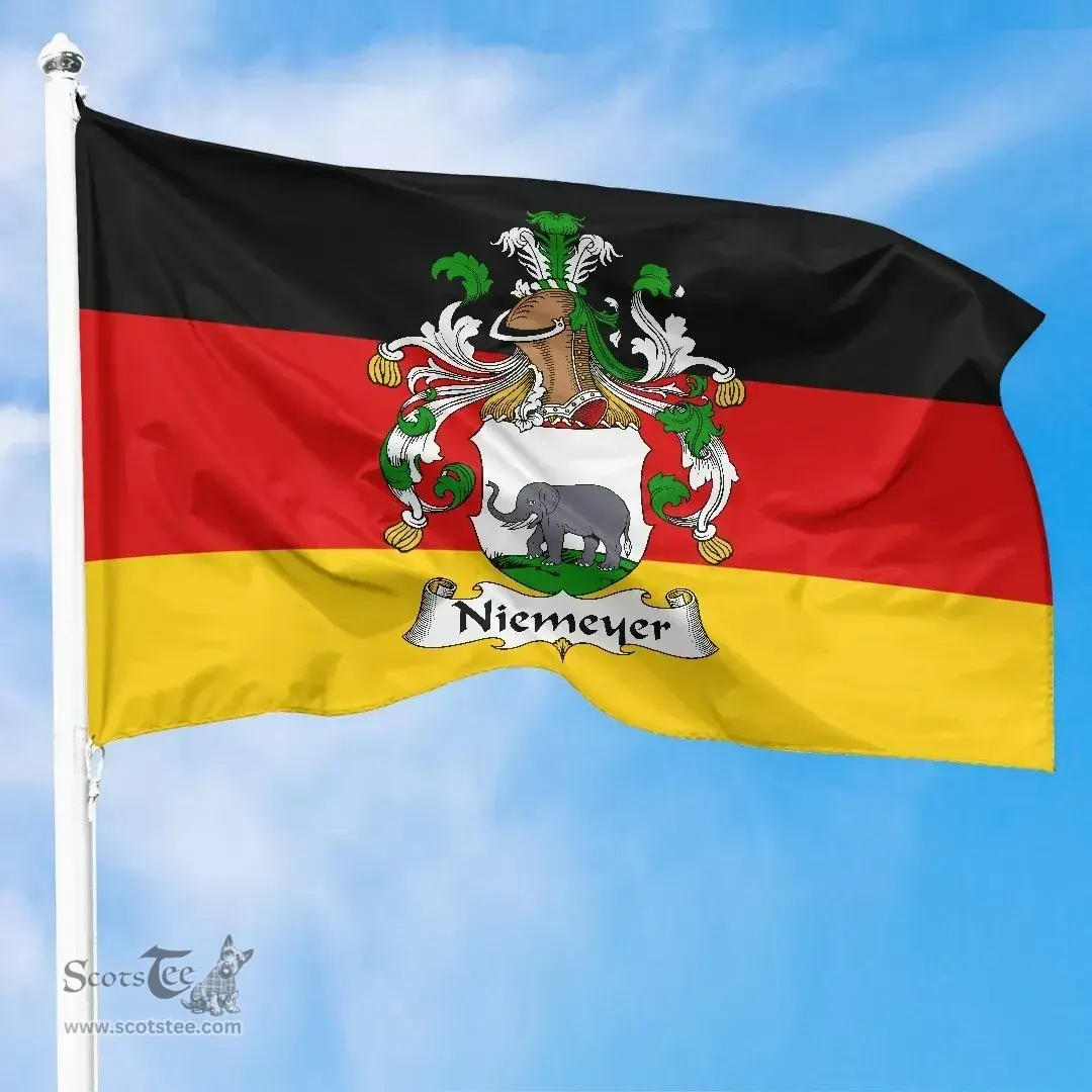 ScotsTee Shop Germans Niemeyer Coat of Arms on Germany Flag