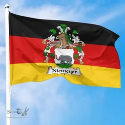 ScotsTee Shop Germans Niemeyer Coat of Arms on Germany Flag