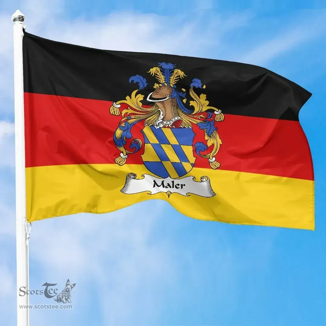 ScotsTee Shop Germans Maler Coat of Arms on Germany Flag