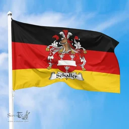 ScotsTee Shop Germans Schaller Coat of Arms on Germany Flag
