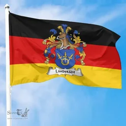 ScotsTee Shop Germans Lindstadt Coat of Arms on Germany Flag