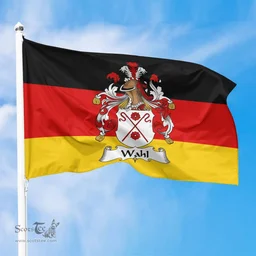 ScotsTee Shop Germans Wahl Coat of Arms on Germany Flag