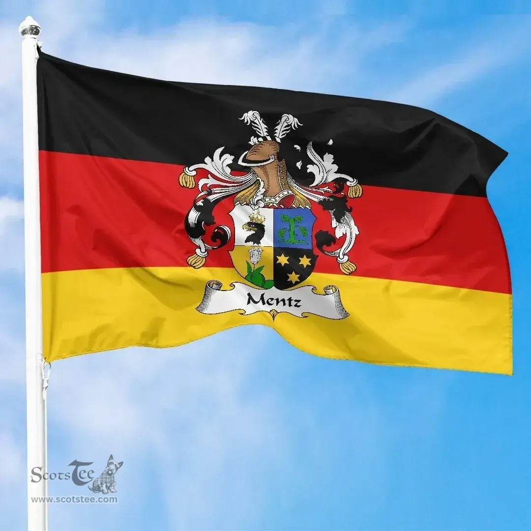 ScotsTee Shop Germans Mentz Coat of Arms on Germany Flag