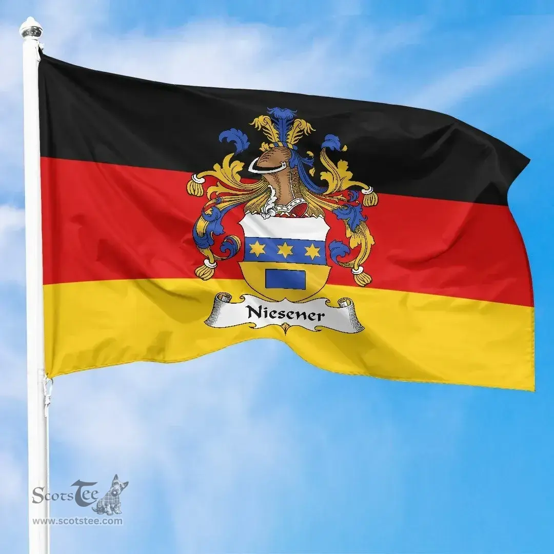 ScotsTee Shop Germans Niesener Coat of Arms on Germany Flag