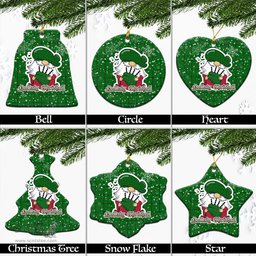 Scottish Don Tartan Christmas Ornaments with Scottish Gnome Playing Bagpipes Scottish Plaid Tartan Plaid - ScotsTee - scotstee.com