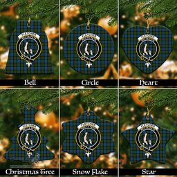 ScotsTee Shop Scottish Fletcher of Dunans Clan Crest Tartan Christmas Ornaments