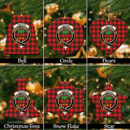 ScotsTee Shop Scottish Fenton Clan Crest Tartan Christmas Ornaments
