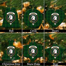 ScotsTee Shop Scottish Dunbar Hunting Clan Crest Tartan Christmas Ornaments