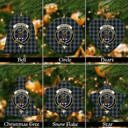 ScotsTee Shop Scottish Davidson of Tulloch Dress Clan Crest Tartan Christmas Ornaments