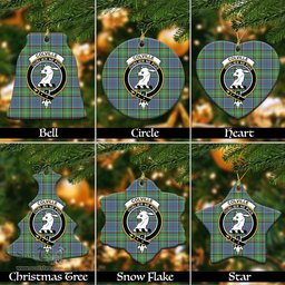 ScotsTee Shop Scottish Colville Clan Crest Tartan Christmas Ornaments