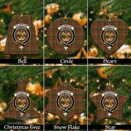 ScotsTee Shop Scottish Drummond of Strathallan Clan Crest Tartan Christmas Ornaments