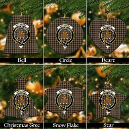 ScotsTee Shop Scottish MacKenzie Hunting Clan Crest Tartan Christmas Ornaments
