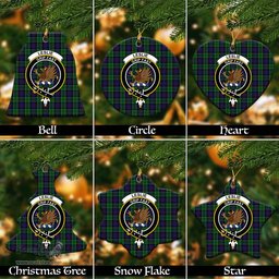 ScotsTee Shop Scottish Leslie Hunting Clan Crest Tartan Christmas Ornaments