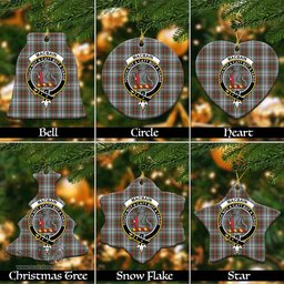 ScotsTee Shop Scottish MacBain Dress Clan Crest Tartan Christmas Ornaments