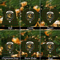 ScotsTee Shop Scottish MacFie Hunting Clan Crest Tartan Christmas Ornaments