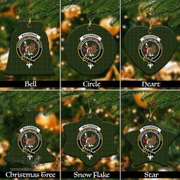 ScotsTee Shop Scottish MacKinnon Hunting Clan Crest Tartan Christmas Ornaments