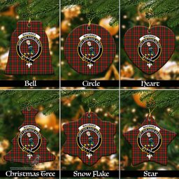 ScotsTee Shop Scottish MacInnes Hastie Clan Crest Tartan Christmas Ornaments