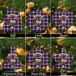 ScotsTee Shop Scottish MacDonald Dress Modern Clan Crest Tartan Christmas Ornaments