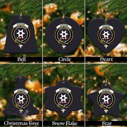 ScotsTee Shop Scottish Jardine Dress Clan Crest Tartan Christmas Ornaments