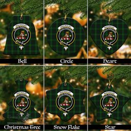 ScotsTee Shop Scottish MacAulay Hunting Clan Crest Tartan Christmas Ornaments