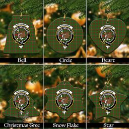 ScotsTee Shop Scottish MacKinnon Hunting Modern Clan Crest Tartan Christmas Ornaments