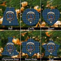 ScotsTee Shop Scottish MacCorquodale Clan Crest Tartan Christmas Ornaments